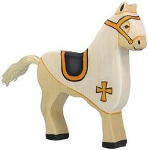 Figurina del cavallo del cavaliere bianco HZ-80251 Holztiger 1