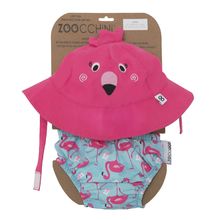 Camicia e cappello con fenicottero rosa (3-6M) ZOO-122-010-016 Zoocchini 1