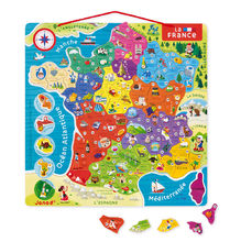 Puzzle con mappa magnetica della Francia J05480 Janod 1