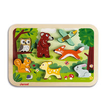 Puzzle di animali della foresta in 3D J07023-3281 Janod 1