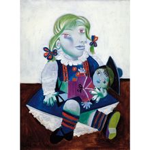 Maya con una bambola di Picasso K91-12 Puzzle Michèle Wilson 1