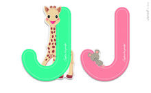 Lettera J Sophie la Giraffa JA09554 Janod 1