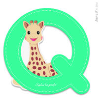 Lettera Q Sophie la Giraffa JA09561 Janod 1