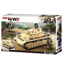 Army WWII - Carro armato tedesco 2 in 1 SL-M38-B0693 Sluban 1