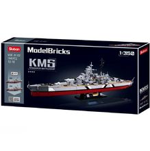 Model Bricks - Corazzata Bismarck SL-M38-B1102 Sluban 1