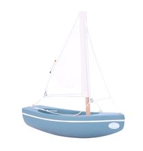 Barca sloop verde abisso 21cm TI-N202-SLOOP-VERT-ABYSSES Maison Tirot 1