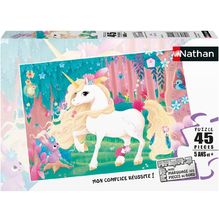 Puzzle Jolie unicorno 45 pezzi N864560 Nathan 1
