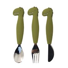 Set di posate in silicone Mr. Dino TX-96-442 Trixie 1