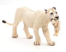 Figurina di leonessa bianca con il suo cucciolo di leone PA50203 Papo 1