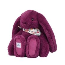 Peluche Coniglio Fleurette prugna 25 cm DC4704 Doudou et Compagnie 1