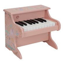 Pianoforte rosa in legno Safari Friends LD7477 Little Dutch 1