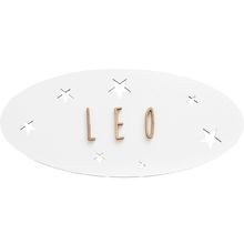 Targa decorativa personalizzabile - Stelle bianca VI-PL48 Vintiun 1