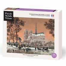Prima neve su Notre-Dame di Delacroix A1314-650 Puzzle Michèle Wilson 1