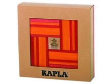 Cofanetto di 40 tavole rosse e arancioni con libro d'arte KARLRP22-4356 Kapla 1