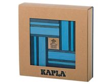 Cofanetto di 40 tavole blu chiaro e scuro con libro KABLBP21-4357 Kapla 1