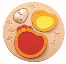 Puzzle di Egg-Hen - Il tocco PT5673 Plan Toys 1