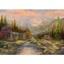 Puzzle in legno Il torrente di montagna 1000 pezzi S-59799 Schmidt Spiele 1