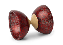 Diabolo paillettes rosso - asta in legno - d. 100mm F-101008PR Foulon 1