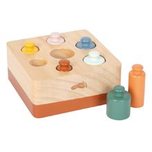 Gioco a incastro con cilindri Montessori LE12932 Small Foot company 1