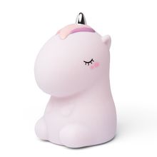 Luce notturna Cosmo l'unicorno glitter rosa LL-UNIPINKR Little L 1