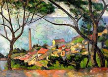 Veduta di Estaque di Paul Cézanne K531-50 Puzzle Michèle Wilson 1