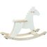 Cavallo a dondolo Hudada bianco avorio con cerchio V1129W Vilac 4