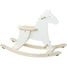 Cavallo a dondolo Hudada bianco avorio con cerchio V1129W Vilac 2