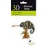 Modello 3D in carta Camaleonte colorato FR-11738 Fridolin 2