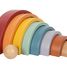 Cubetti da costruzione in legno Arcobaleno Safari LE12318 Small foot company 1