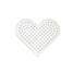 Piccola placca a cuore con perline in plastica Midi bianca HAMA-236 Hama 1