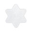 Piatto piccola stella bianca perle di plastica Midi HAMA-270 Hama 1