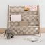 Libreria in tessuto riciclato con quadri beige EFK-107-016-020 3 Sprouts 2