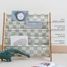 Libreria in tessuto riciclato con quadri verdi EFK-107-016-021 3 Sprouts 4