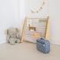 Libreria in tessuto riciclato con quadretti beige EFK-107-016-017 3 Sprouts 5