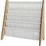 Libreria in tessuto riciclato con quadretti beige EFK-107-016-017 3 Sprouts 1