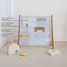 Libreria in tessuto riciclato con quadretti blu EFK-107-016-018 3 Sprouts 5