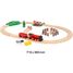 Set trenino rurale con locomotiva rossa BR36029 Brio 8