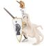 Statuetta con stemma dell'unicorno del maestro d'armi PA39915-2872 Papo 2
