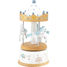 Piccolo caja de música Caballo Carrusel blu bianco UL4129 Ulysse 4