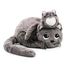 Peluche mamma gatta e il suo bambino grigio DE74801 Les Déglingos 1