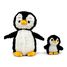 Peluche mamma pinguino e il suo bambino nero DE75200 Les Déglingos 1
