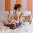 Peluche mamma lumaca e il suo bambino marrone DE75302 Les Déglingos 3