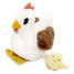 Peluche mamma gallina e il suo bambino DE76010 Les Déglingos 1