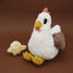 Peluche mamma gallina e il suo bambino DE76010 Les Déglingos 2