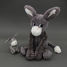 Peluche mamma asino e il suo bambino grigio DE76030 Les Déglingos 9