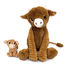 Peluche mamma mucca e il suo bambino marrone DE76050 Les Déglingos 2