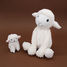 Peluche mamma pecora e il suo bambino bianco DE76060 Les Déglingos 2