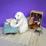 Peluche mamma orso polare e il suo bambino DE76110 Les Déglingos 7