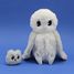 Peluche mamma gufo polare e il suo bambino DE76120 Les Déglingos 3