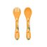 Set di forchetta e cucchiaio in silicone Chompy il leone SJ-SI0900 Sassi Junior 1